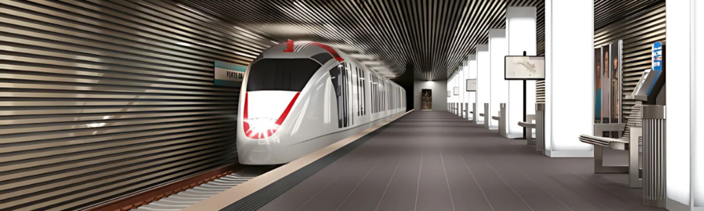 carrelage dans une gare